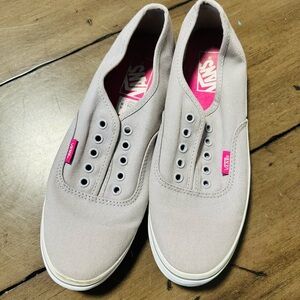 Vans Women's Light Pink Canvas Sneakers